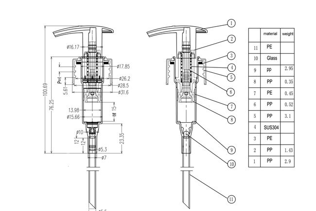 SM-RL-01 Right-left Lotion Pump - Product Details