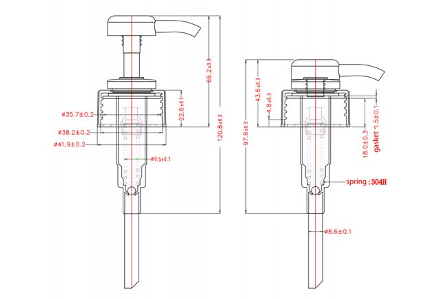 SM-SP-04 Shampoo Lotion Pump - Product Details
